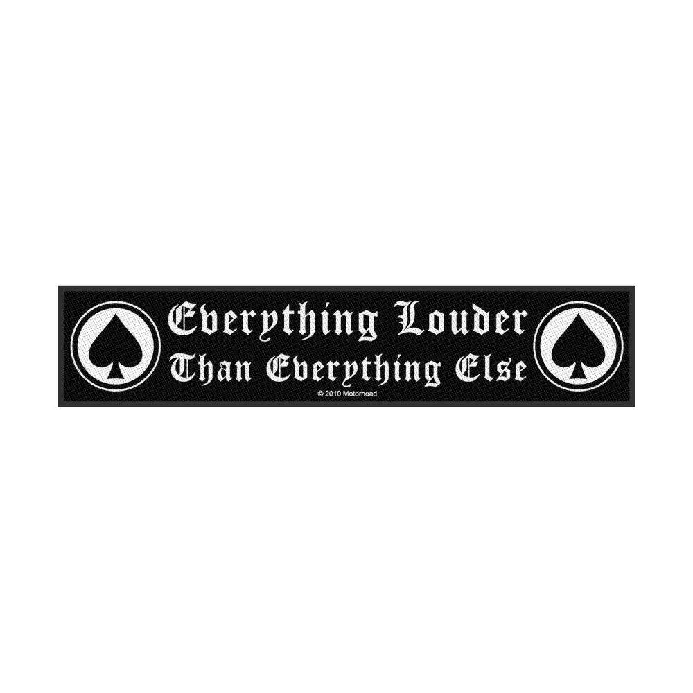 Motorhead - Everything Louder Patch - Super Strip - Zwart